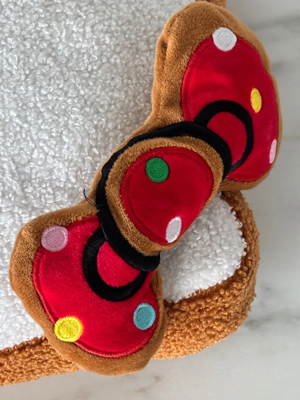 Sanrio 15” Hello Kitty Gingerbread Pillow Plush Sherpa Stuffed Animal Holiday